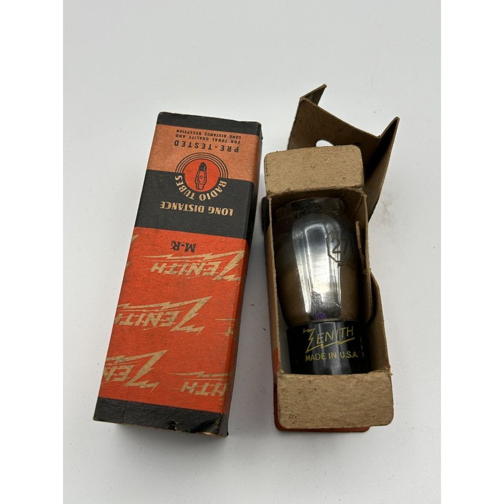 Vintage Vacuum Tube Zenith‎ 27. New Old Stock  Made in USA